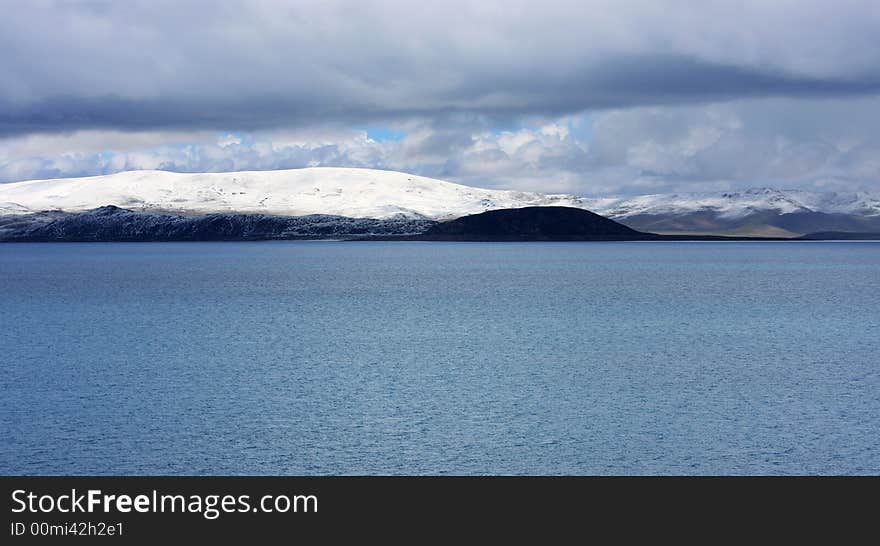 Holy Lake With Snow Mountain