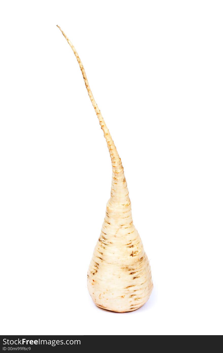 Image series of fresh vegetables on white background - parsnip