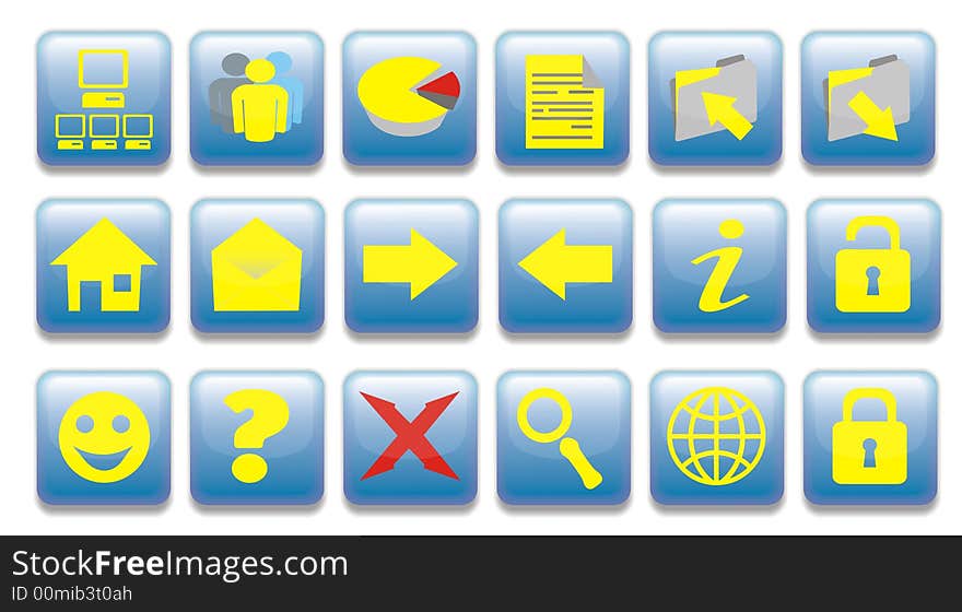 Website and Internet icons (vector). Website and Internet icons (vector)