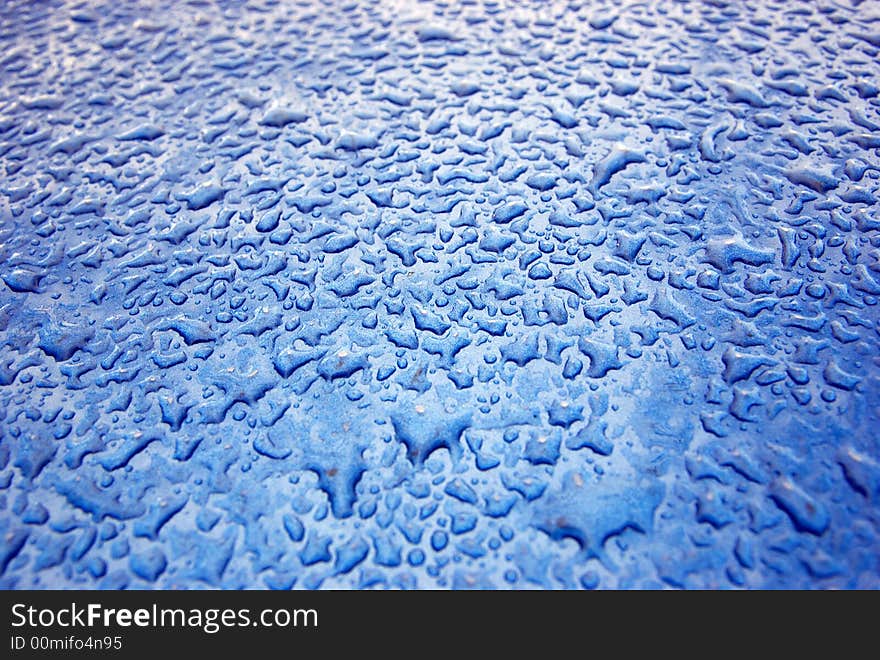 Irregular Water Drops Blue