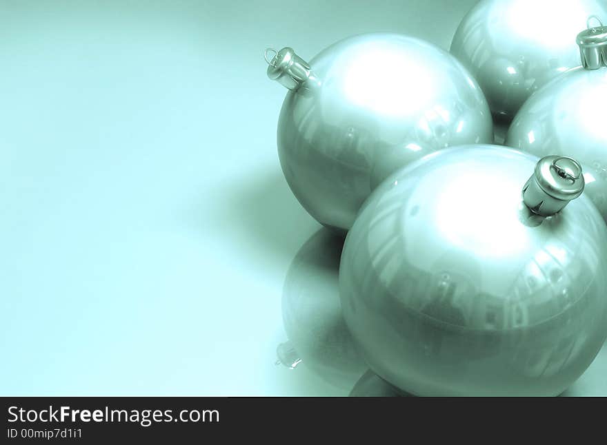 Christmass balls on colored background. Christmass balls on colored background