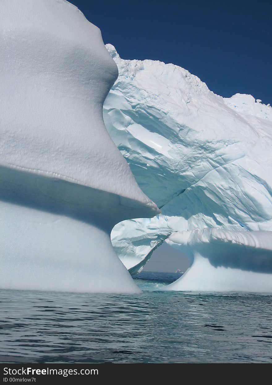 Beautiful ice sculptures in Antarctic waters, Vernadsky. Beautiful ice sculptures in Antarctic waters, Vernadsky