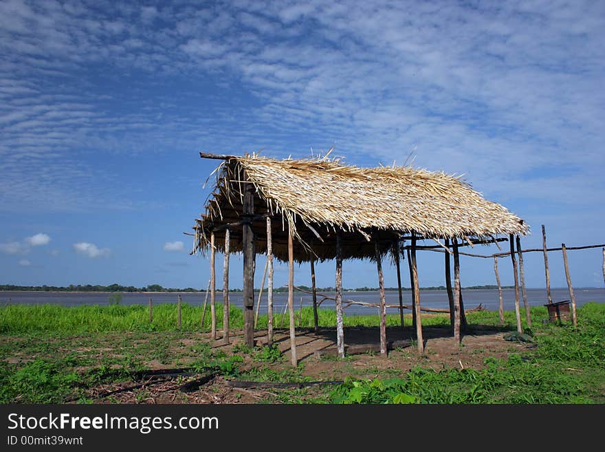 Hut in Amazonia