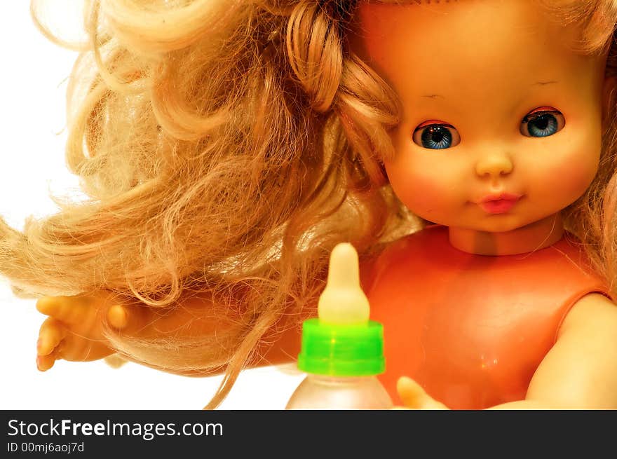 Blonde Vintage Children Doll 6