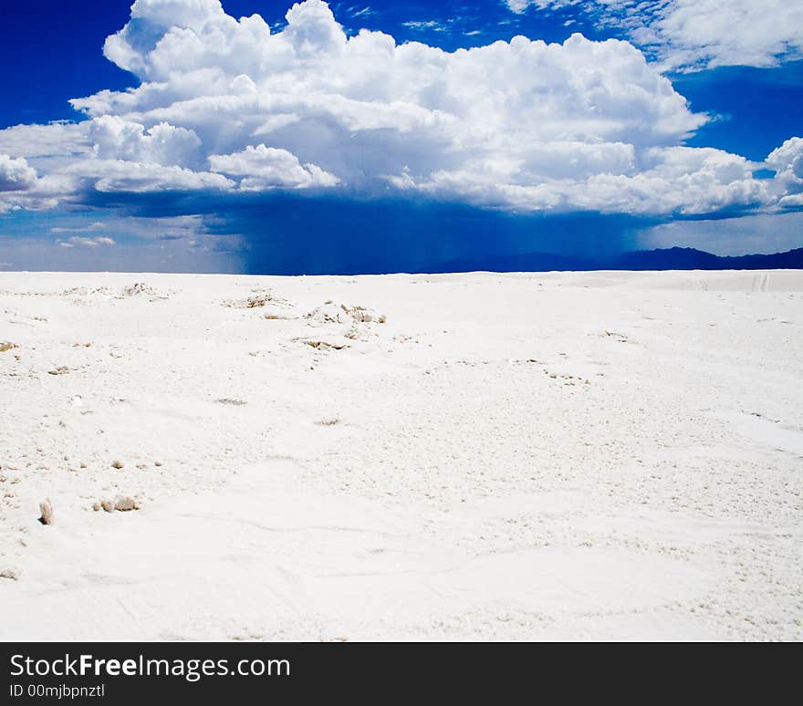 Rain cloud at White Sands