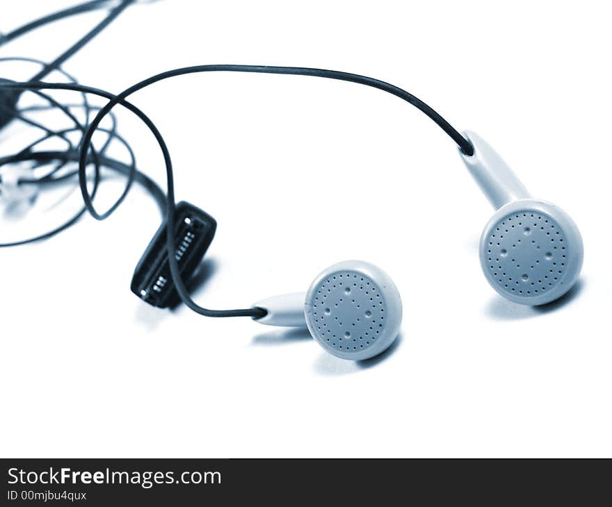 Headphones isolated on white background