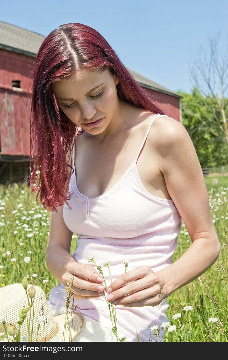 Picking wildflowers