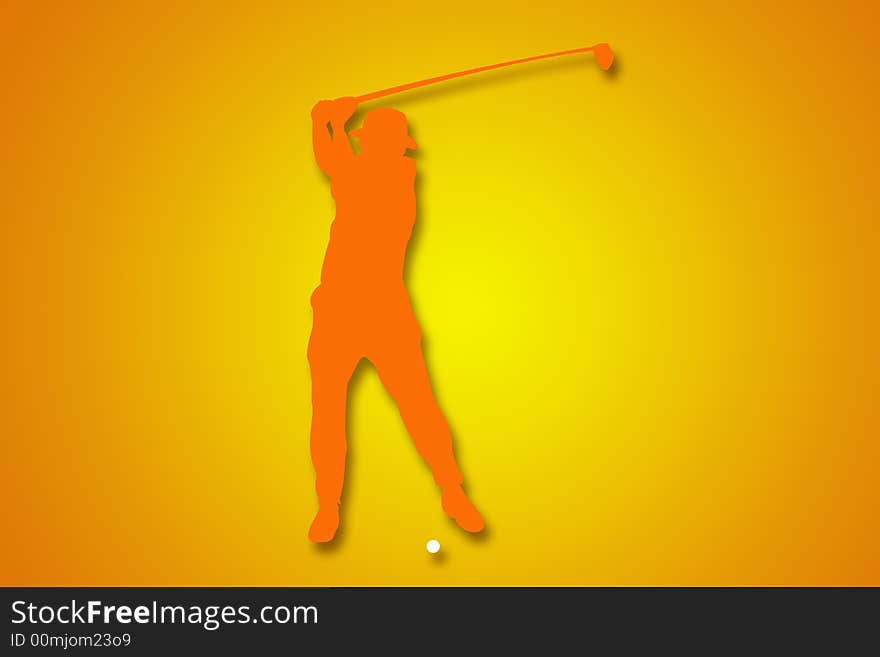 Golfer Illustration