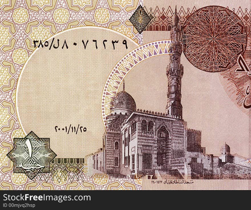 Egypt pounds background close up