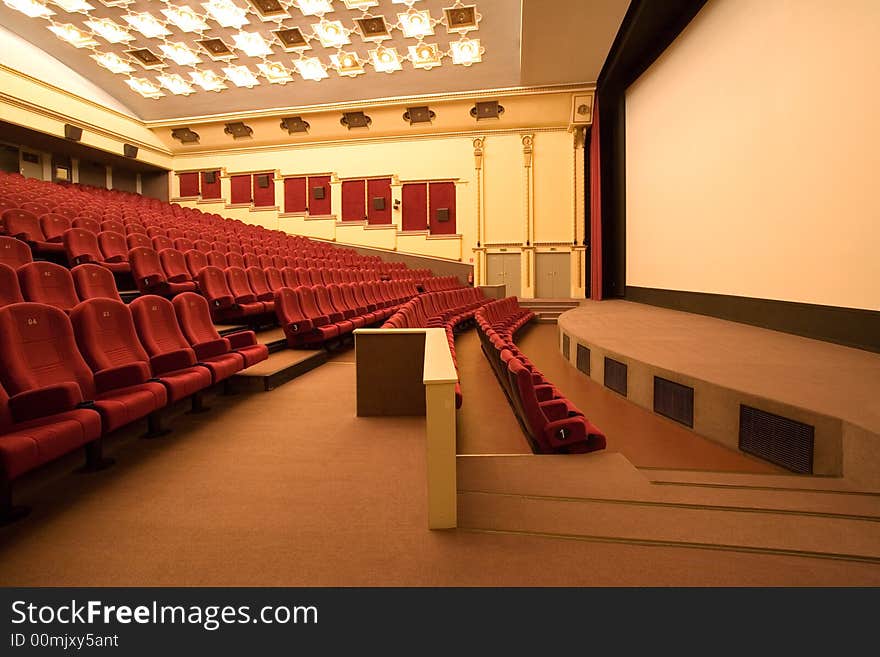 Empty cinema auditorium