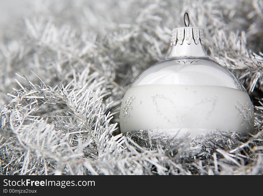 Silver christmas decoration