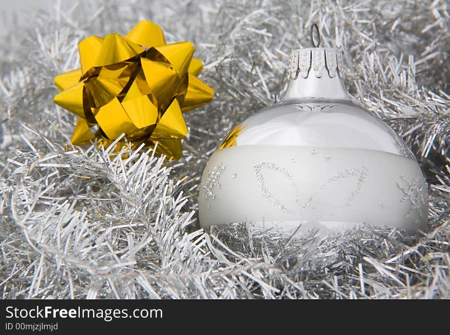 Silver christmas decoration