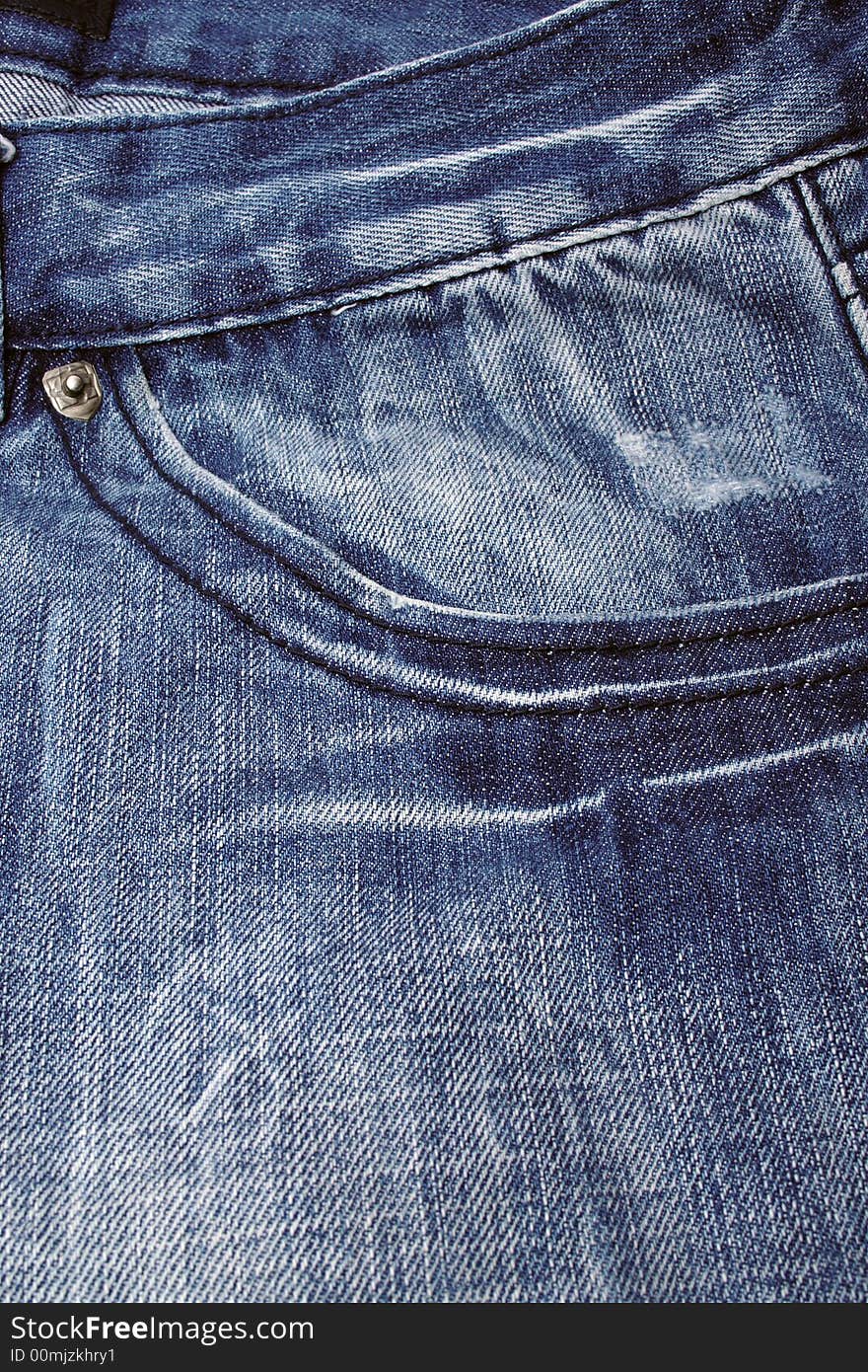 Denim background, material structure, texture