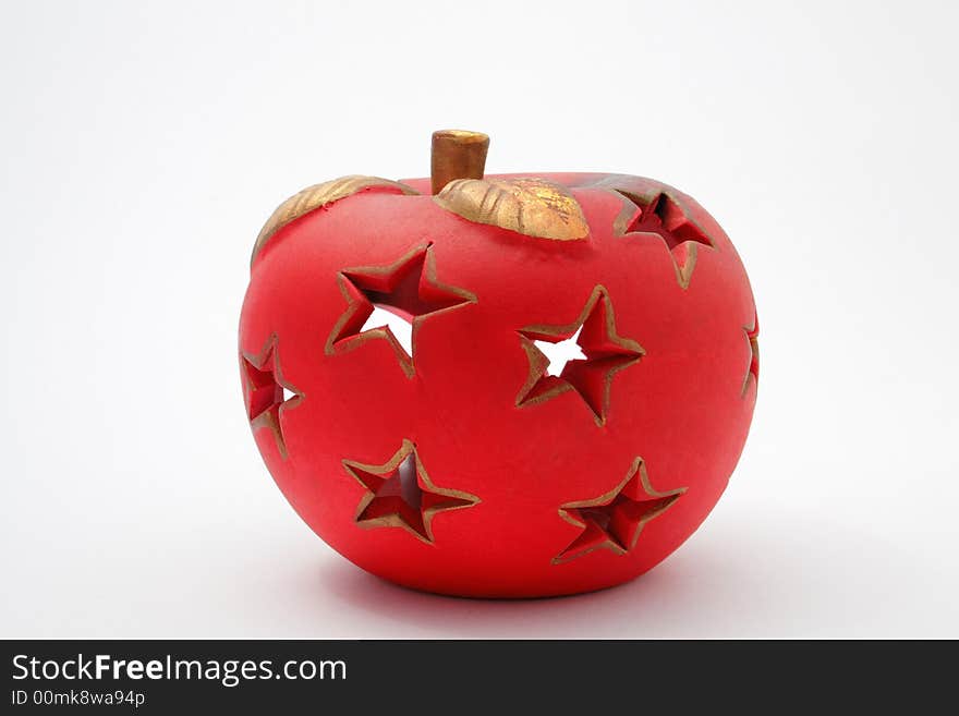 Christmas decoration on the neutral background