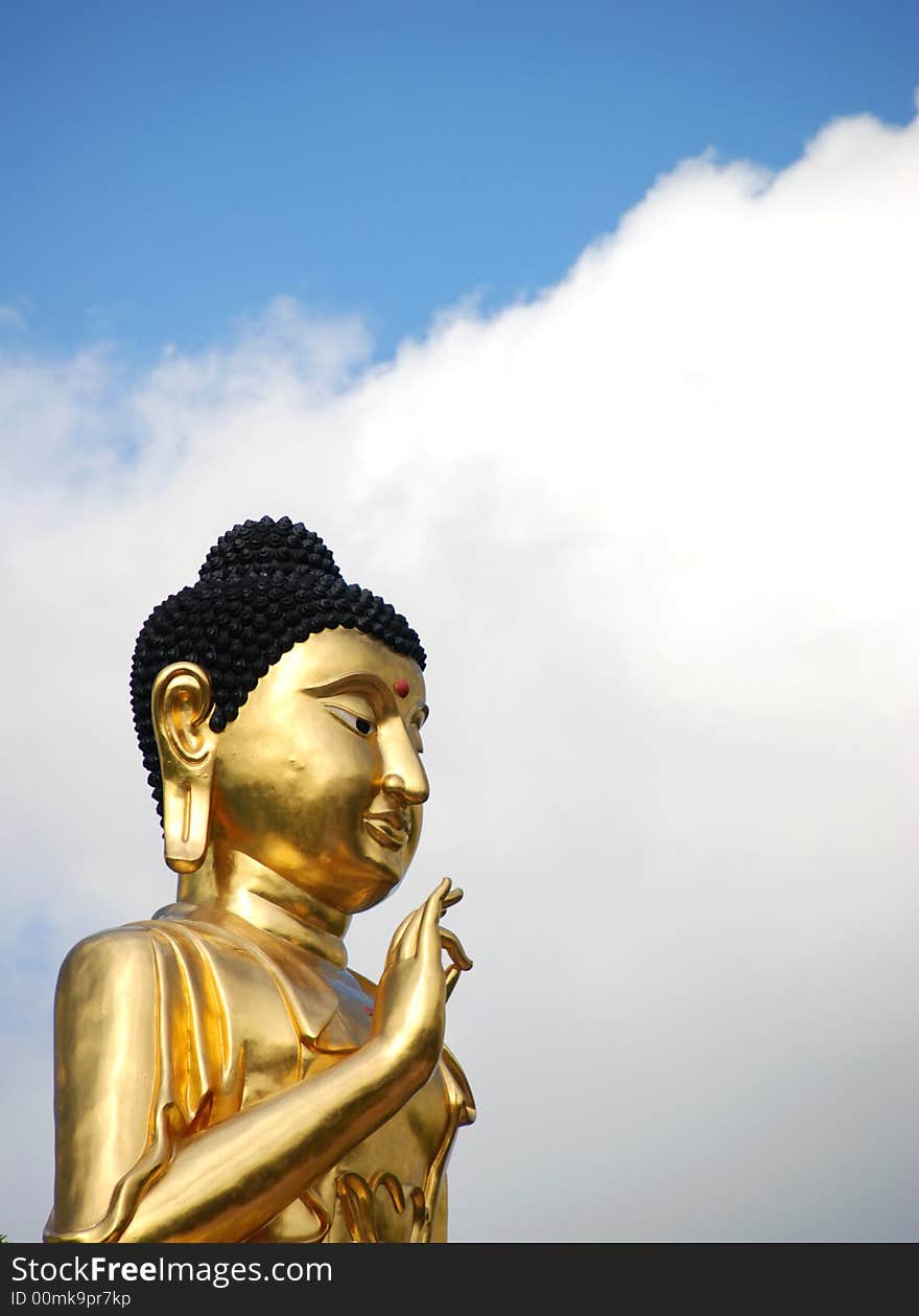 Buddha With Cloud Background