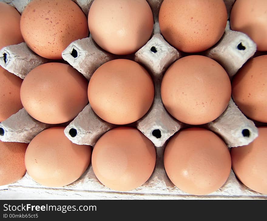 Eggs Brown Raw Food Pattern