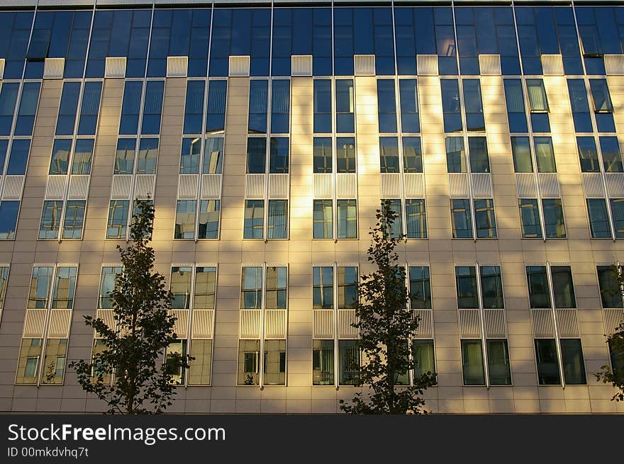 Moder architecture - office building in Brussels. Moder architecture - office building in Brussels