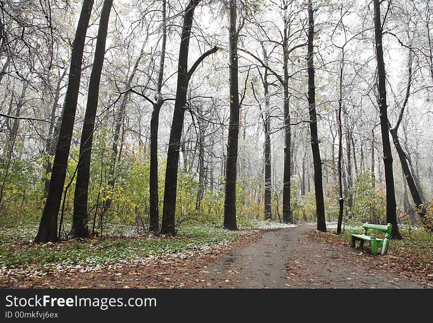 First snow in fall - climate is changing