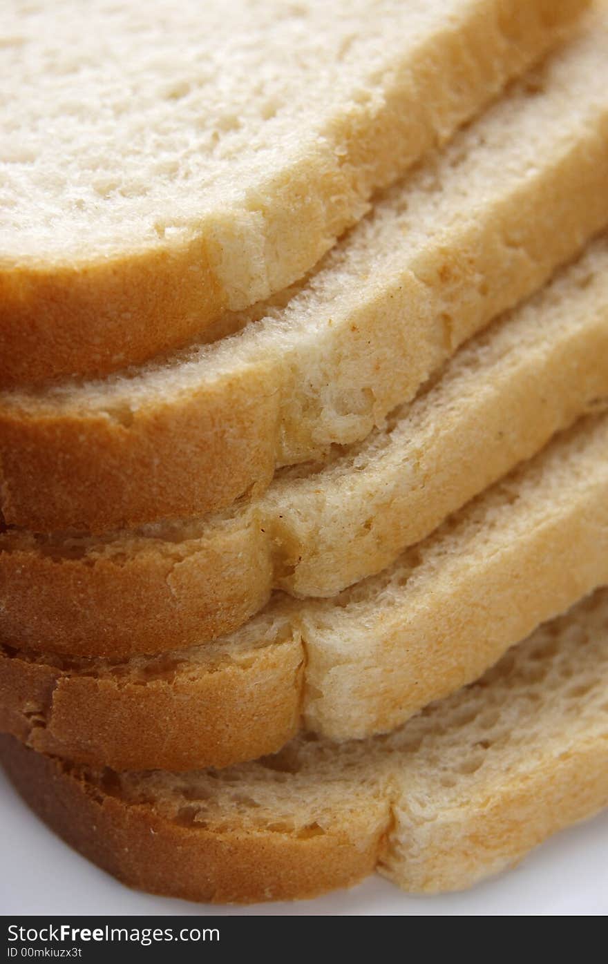 Macro of bread pieces