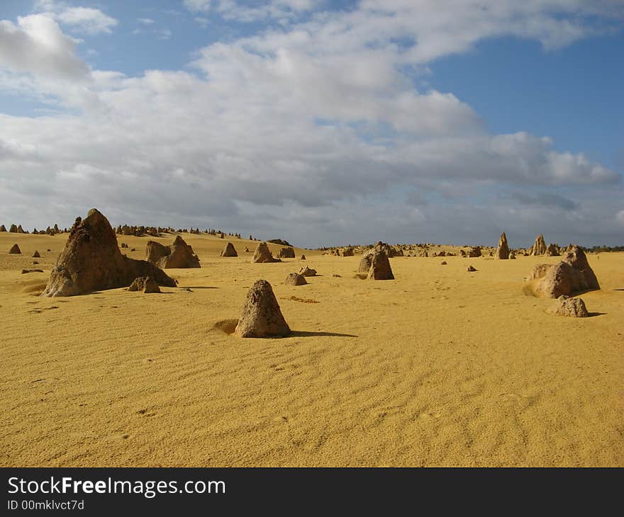 Landscape in the Pinnacle Desert, Nambung National Park, Western Australia