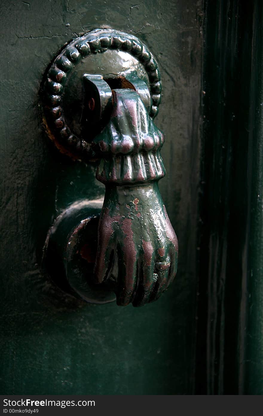 Door handle in a Portuguese house