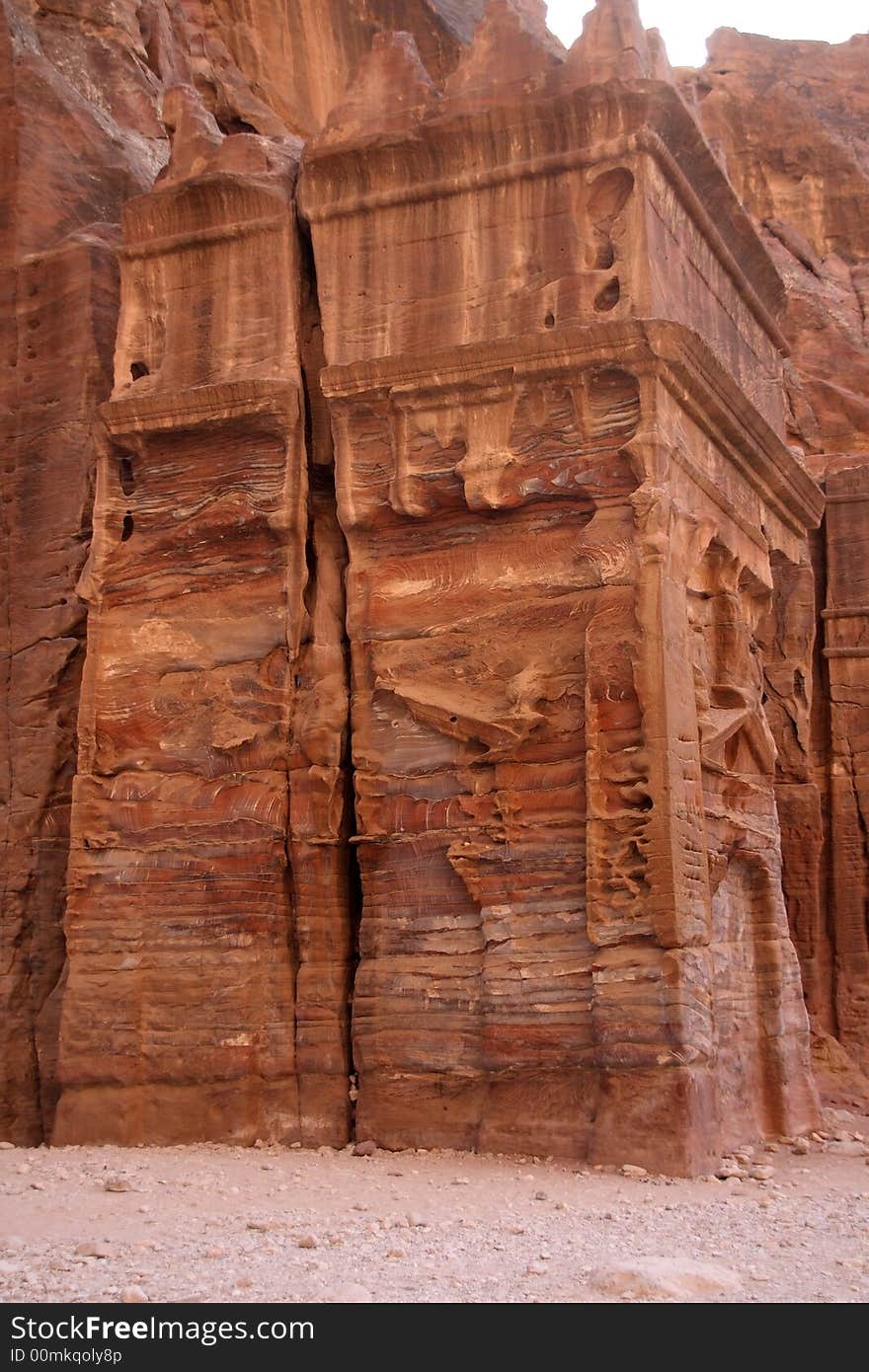 Nabatean tomb in Petra, Jordan