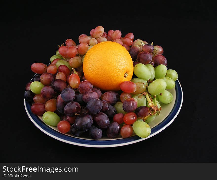 Orange and Grapes 1