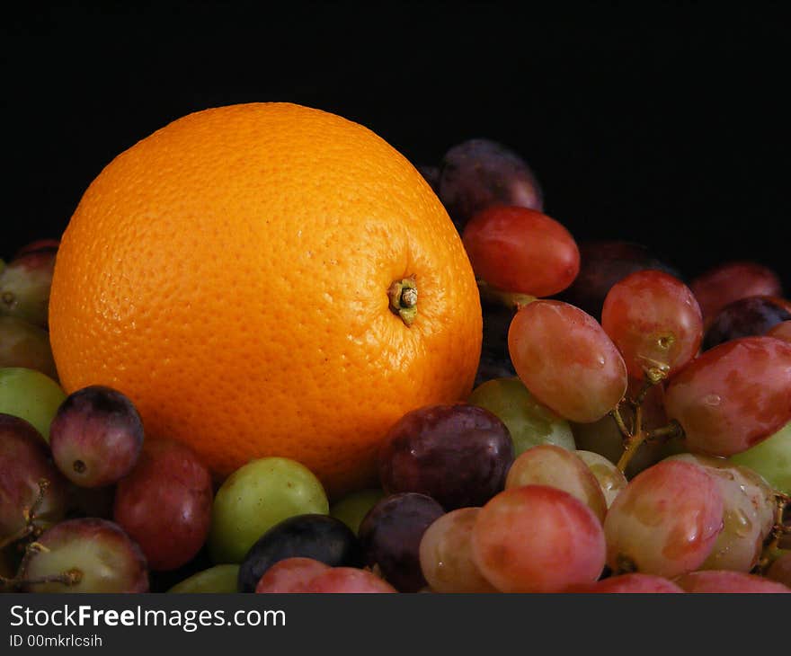 Orange and Grapes 3