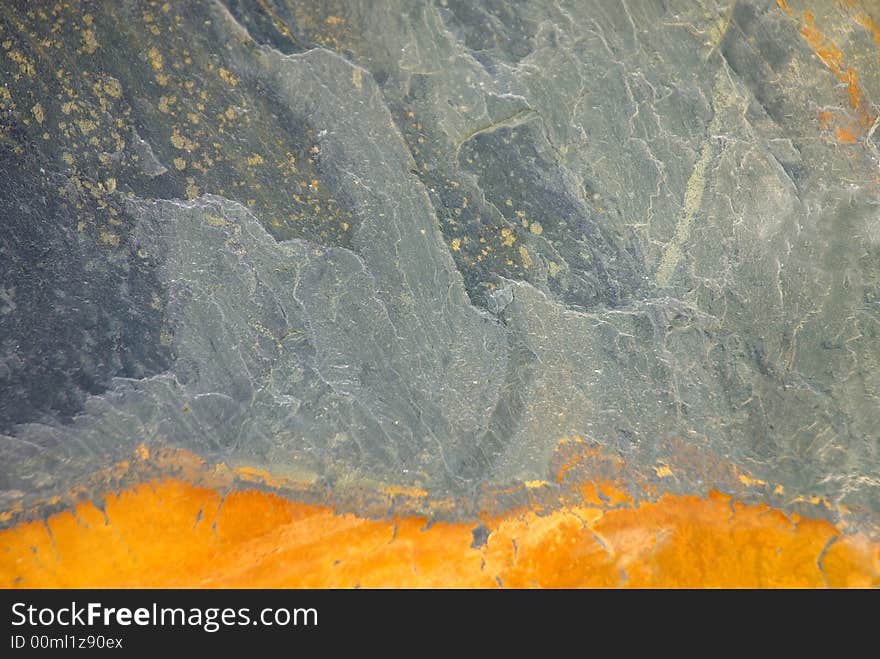 Closeup of a flagstone of shale for decoration . Closeup of a flagstone of shale for decoration .