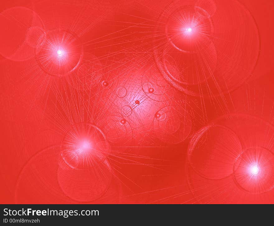 Abstract background with plastic material and lights