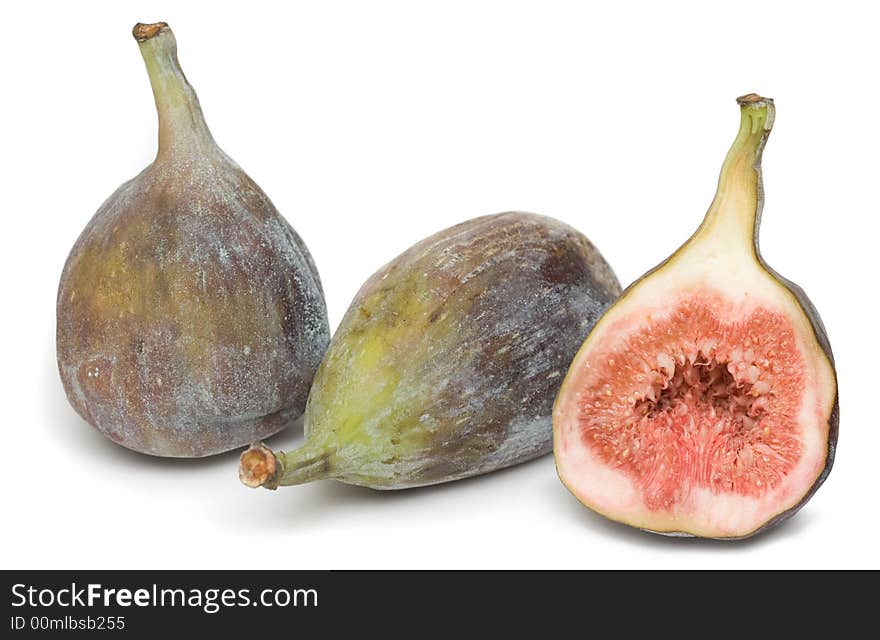 Fig. Image series of fresh vegetables and fruits on white background. Fig. Image series of fresh vegetables and fruits on white background