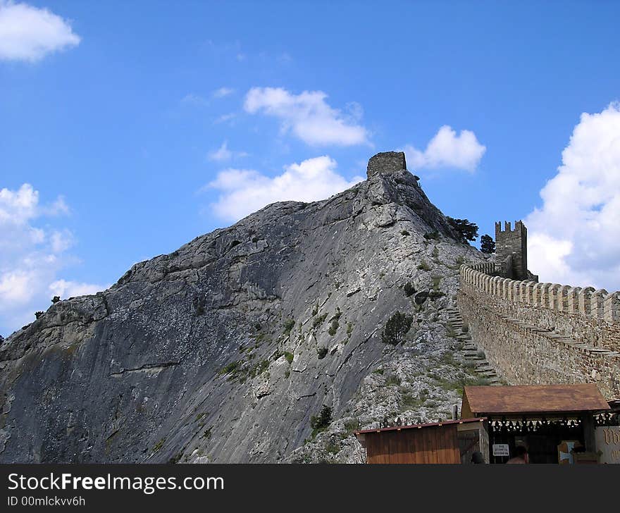 Old Fortress Near Black Sea