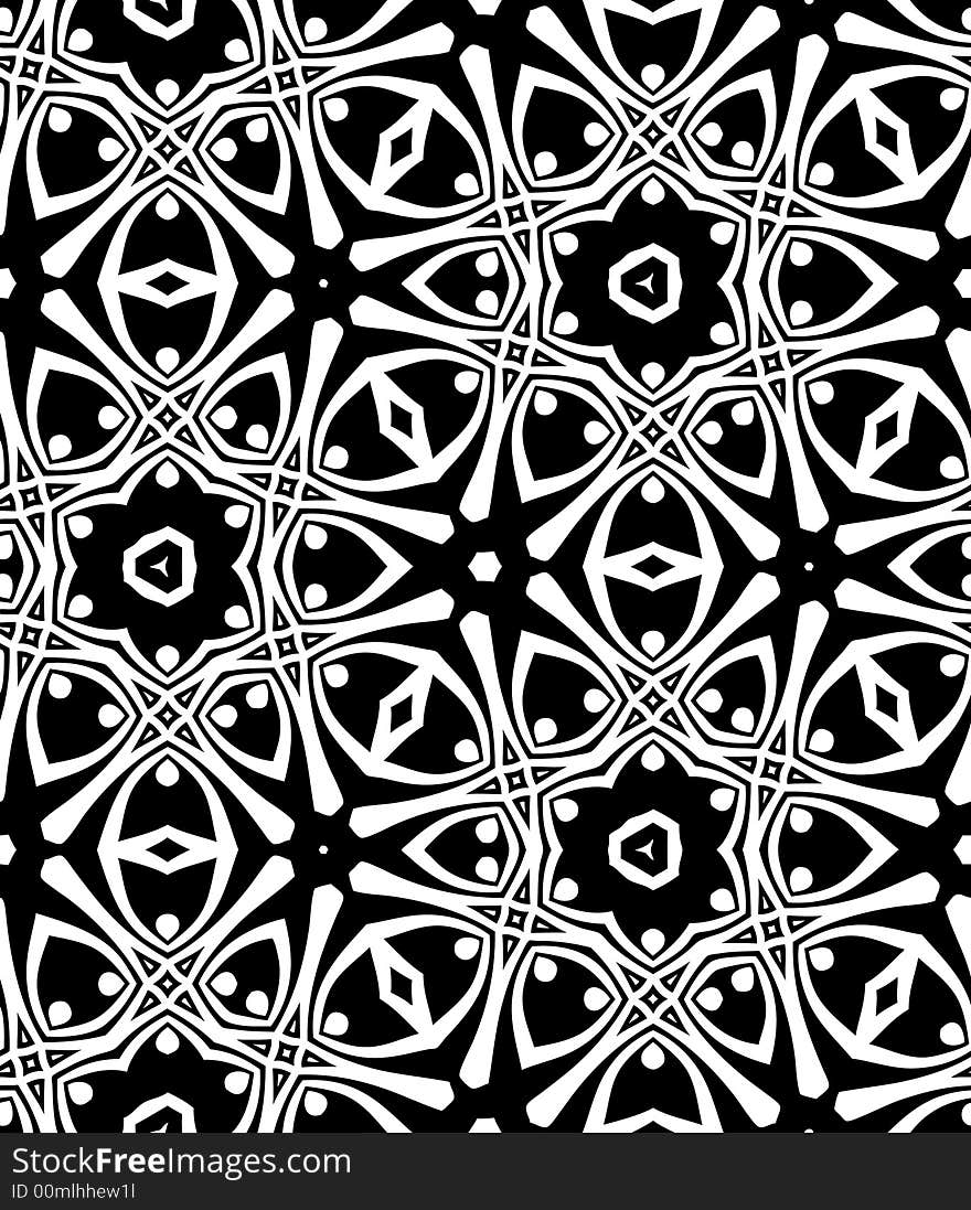 Abstract seamless black-and-white pattern - graphic illustration. Abstract seamless black-and-white pattern - graphic illustration