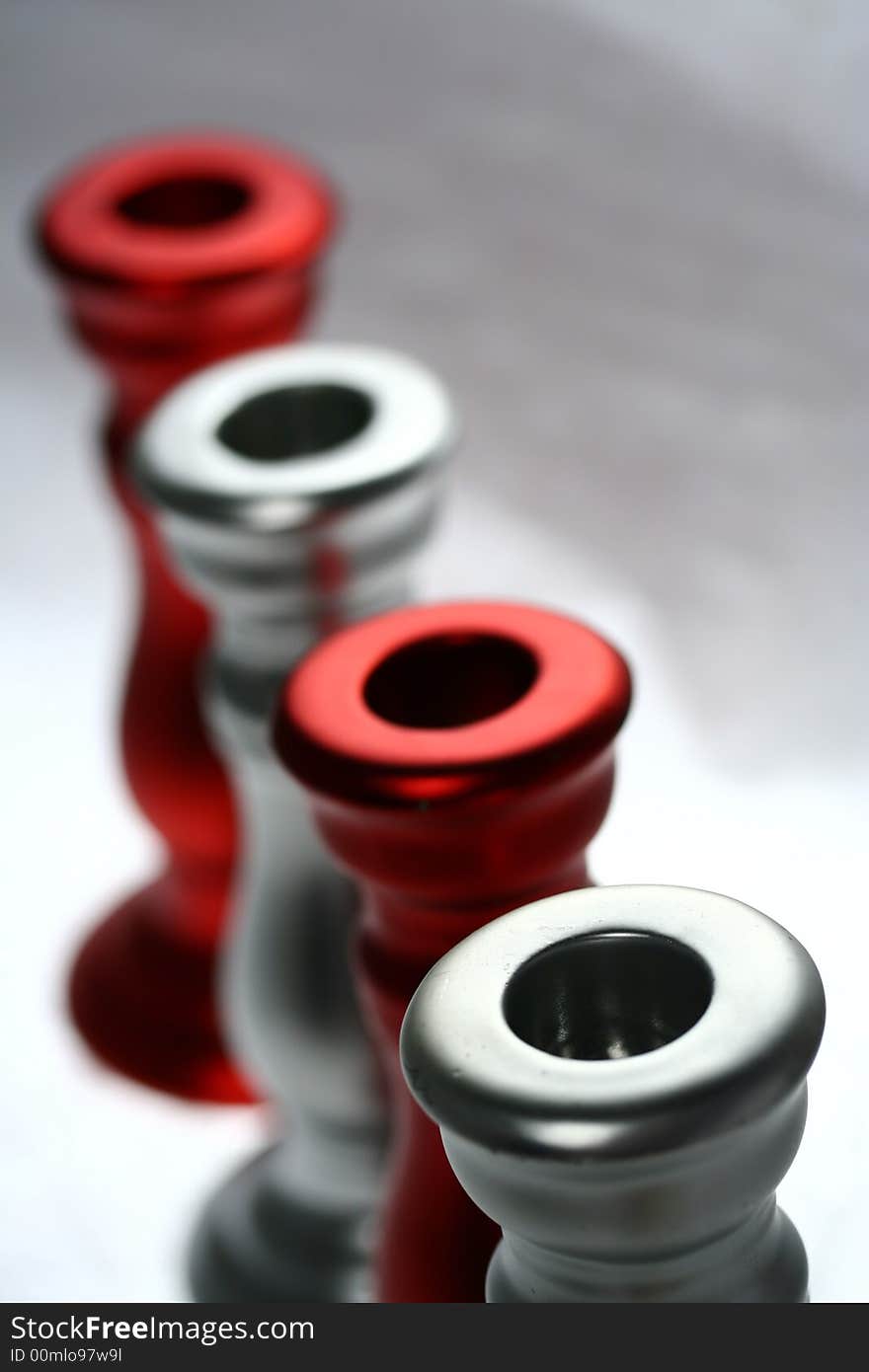 Red And Silver Holders III