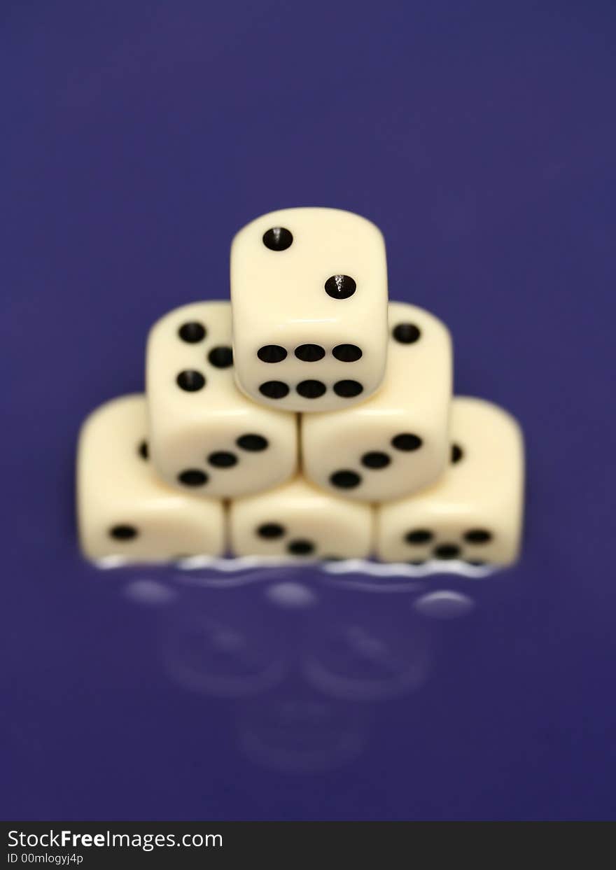 Dice In Blue Water III