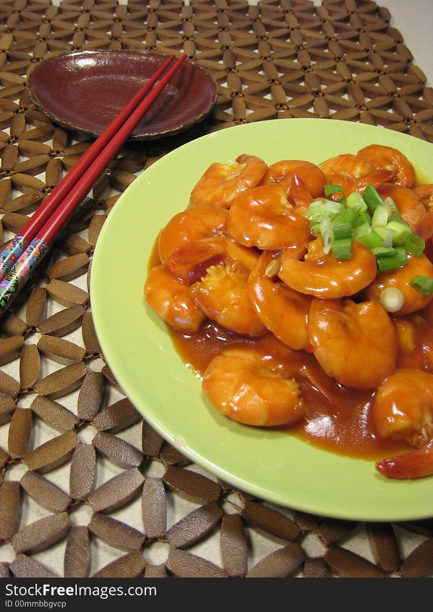 Delicacy of Chinese Prawn Dish. Delicacy of Chinese Prawn Dish