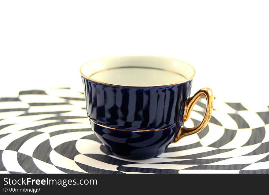 Coffee cup on an abstract background. Coffee cup on an abstract background