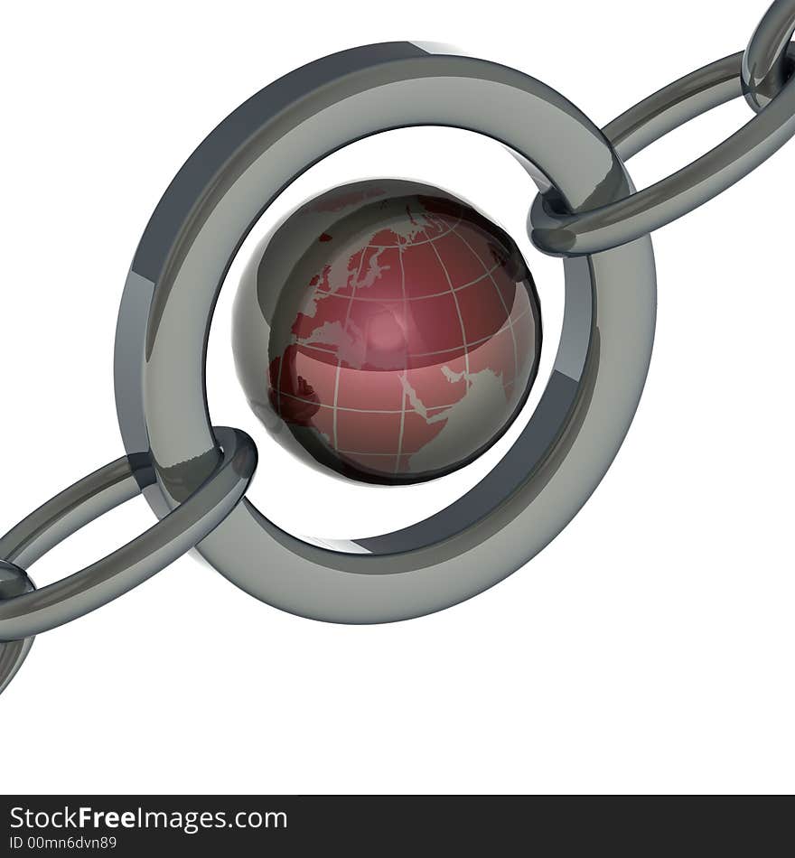 Planet inside of a part of a circuit. Planet inside of a part of a circuit