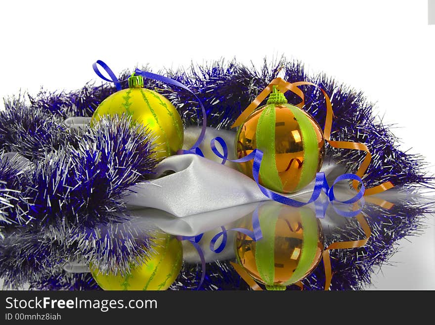 Christmas decoration isolated On White