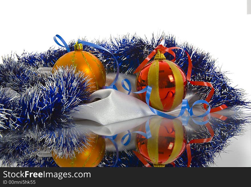 Christmas decoration isolated On White