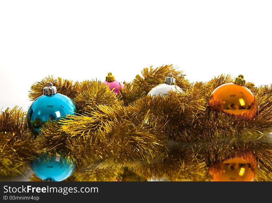 Christmas decoration isolated On White