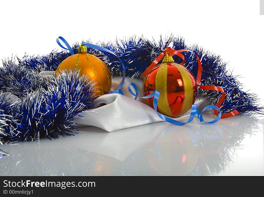 Christmas decoration isolated On White