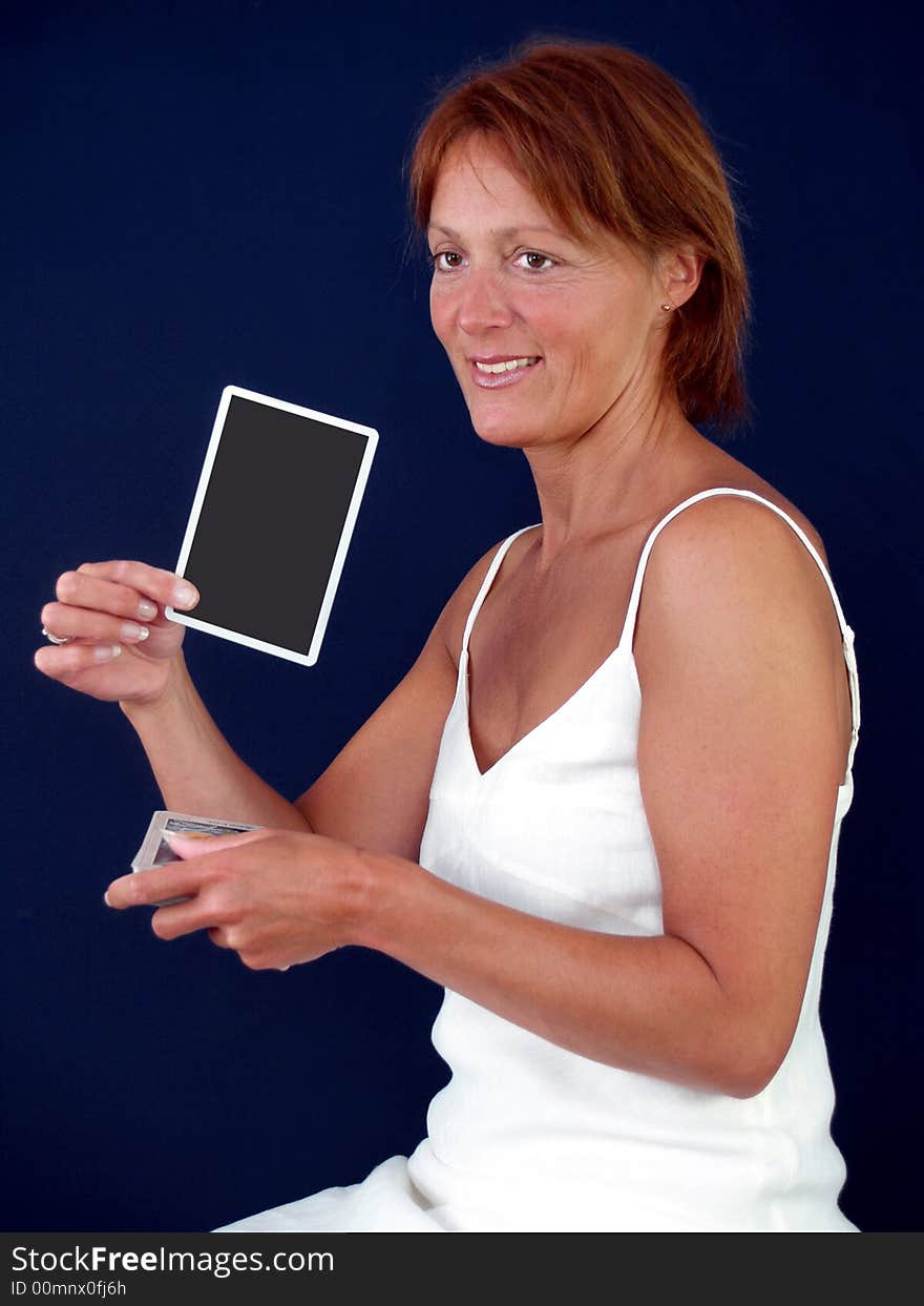 Lady telling your fortune with tarot cards