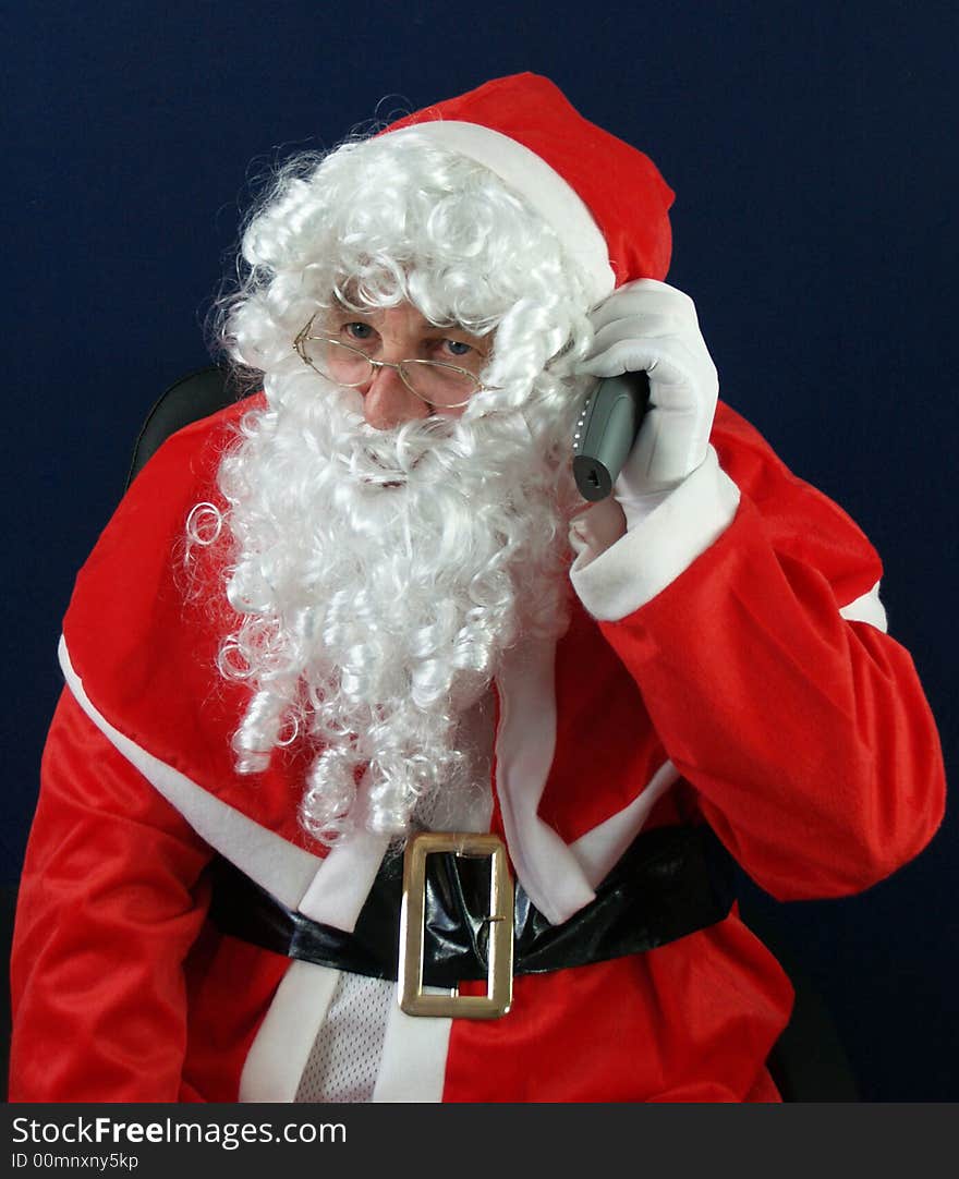 Santa talking to you on the telephone