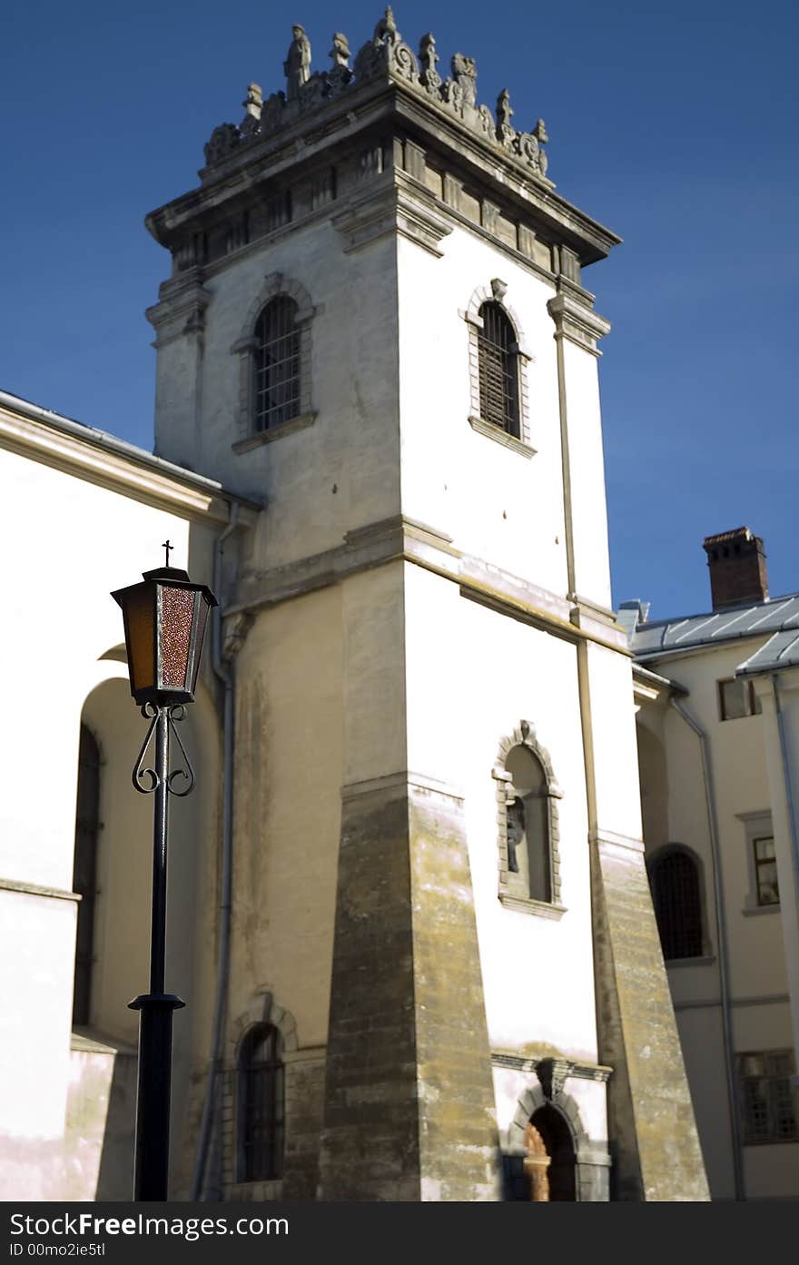 Lantern near castle