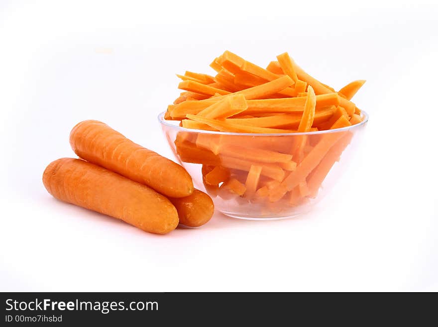 Fresh Carrot Juice Isolated