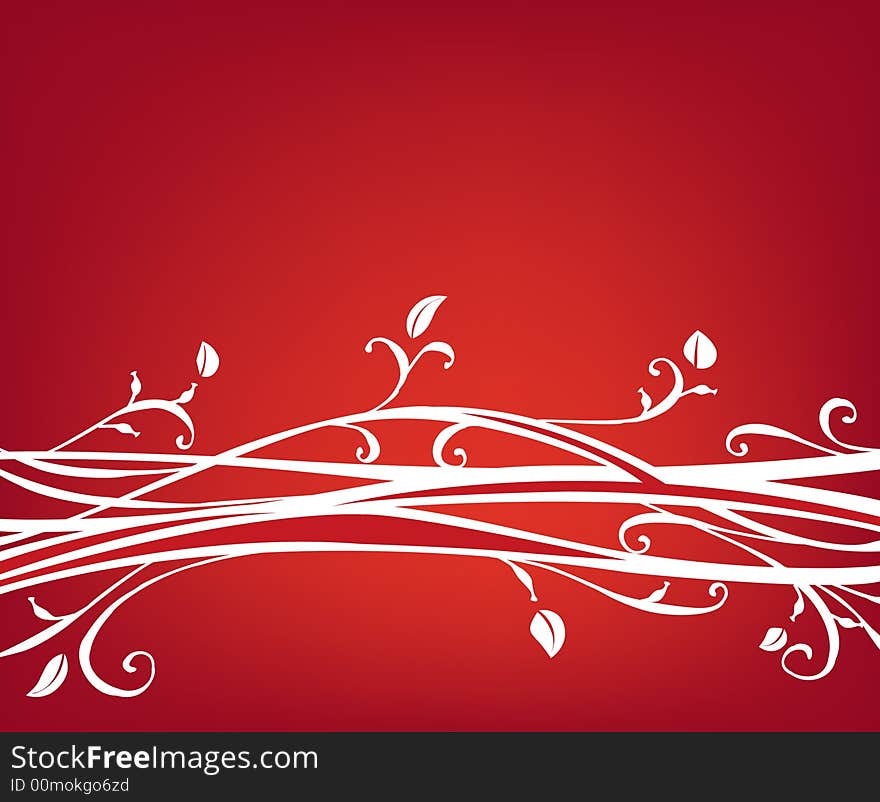 Red and white abstract background