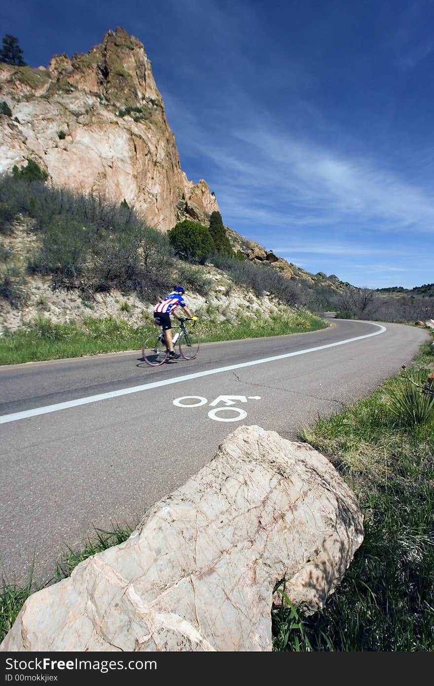 Morning biking in the Colorado Springs.