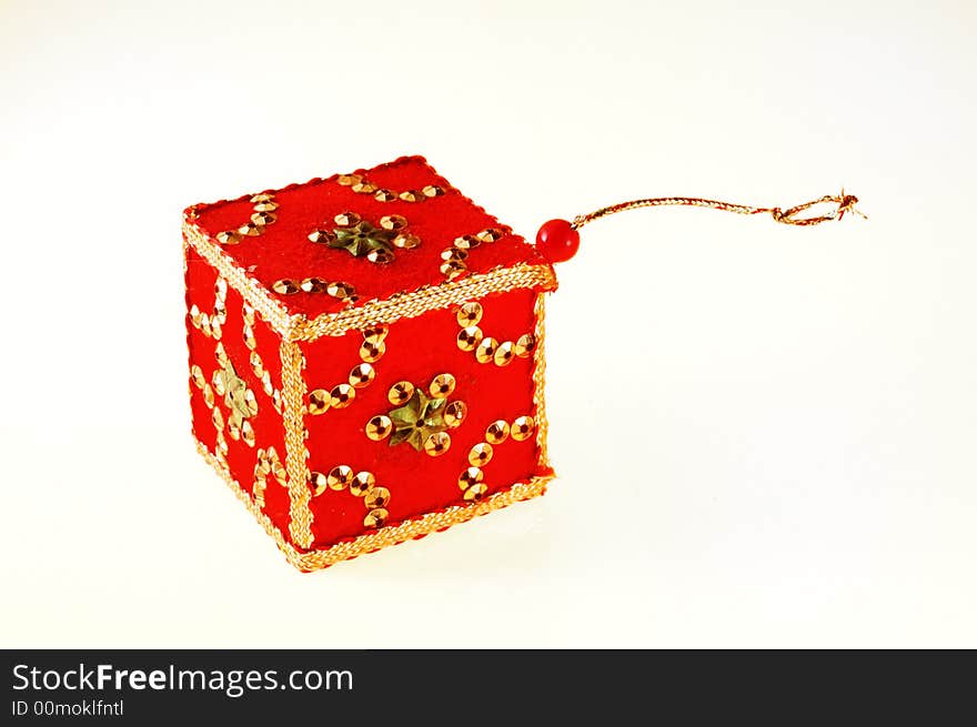 Christmas tree decoration: red box