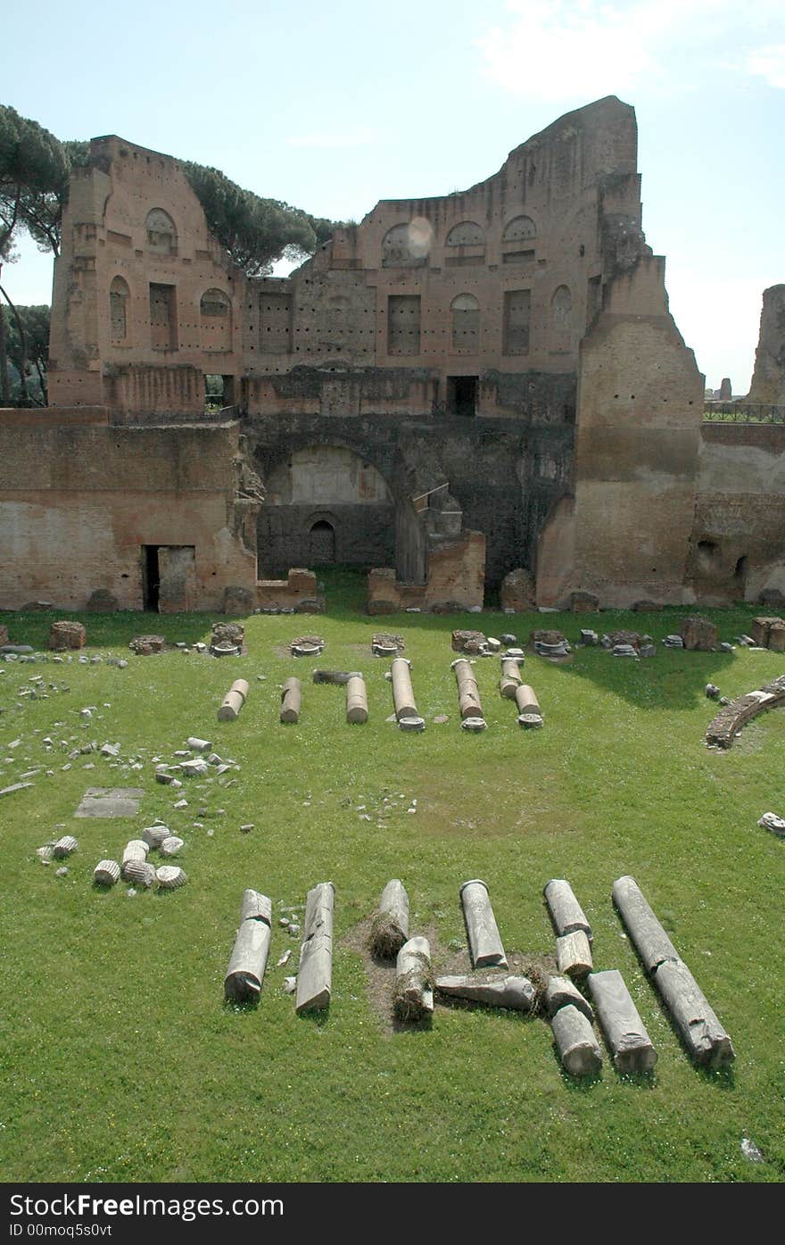 The palatine hill in rome